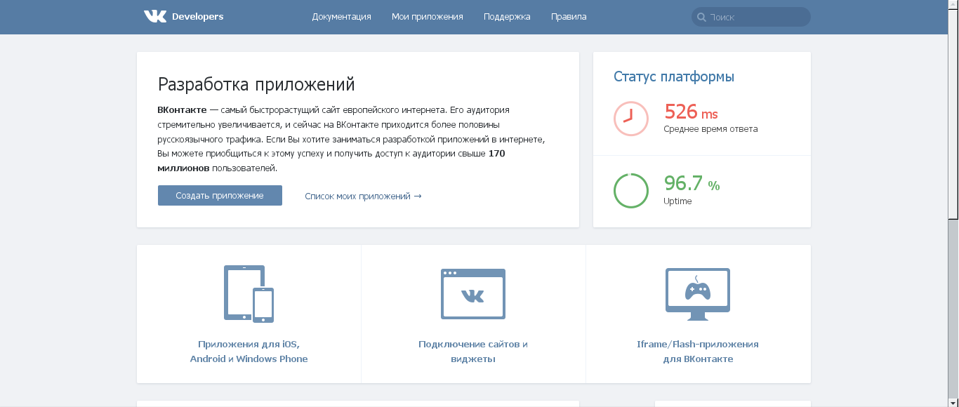 Интеграция с соц.сетью ВКонтакте